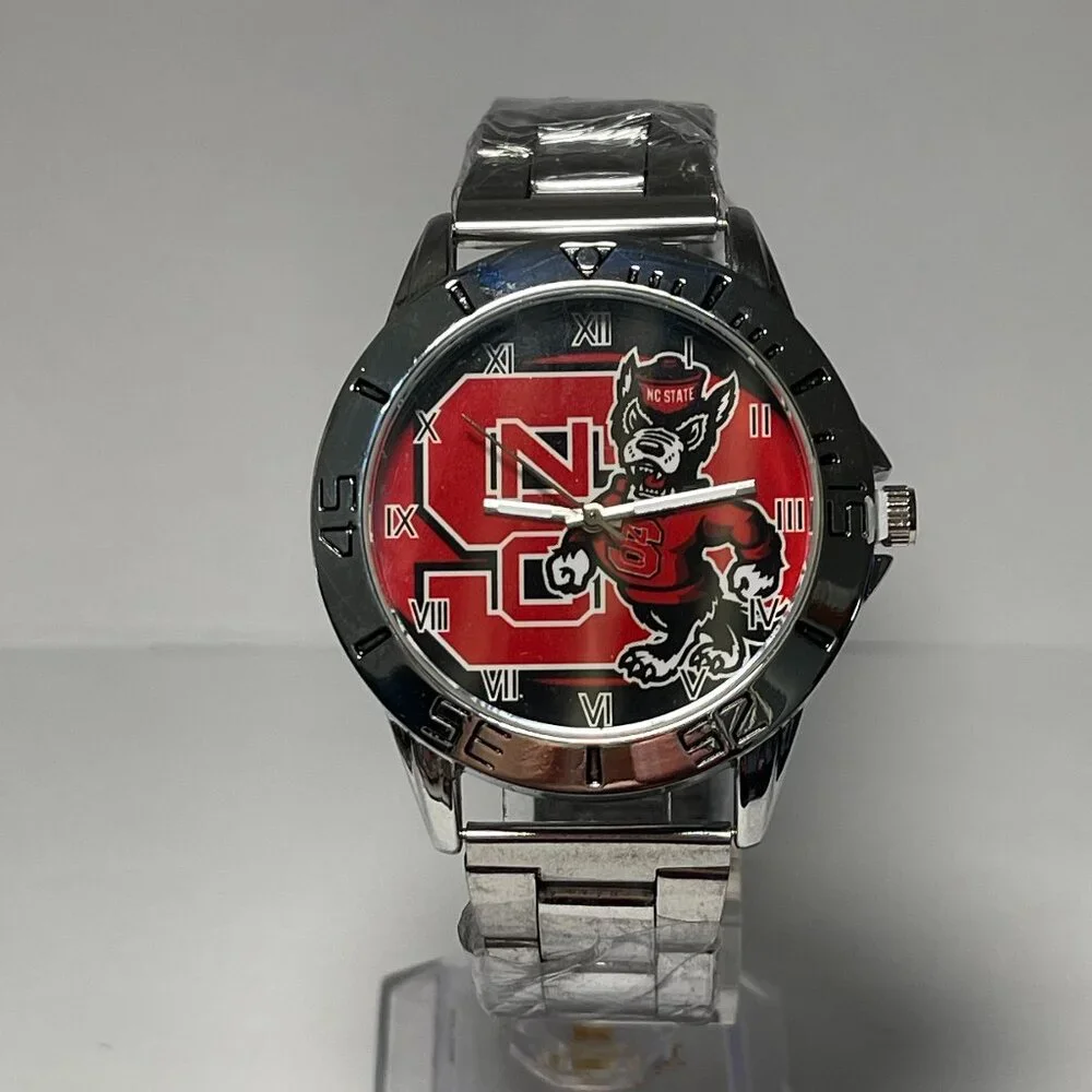 NC State Wolfpack NCAA Stainless-steel Men's Watch NEW